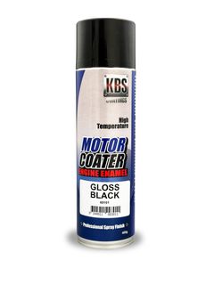 KBS ENGINE ENAMEL MOTORCOATER GLOSS BLACK 400G AEROSOL