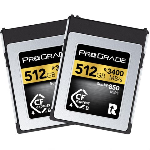 PROGRADE DIGITAL CFEXPRESS 4.0 TYPE B GOLD 512GB R3400MB/S W2400MB/S 2PK