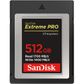 SANDISK EXTREME PRO CFEXPRESS 512GB UP TO R1700MB/S W1400MB/S
