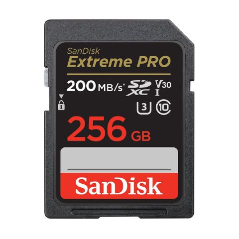 SANDISK EXTREME PRO SDXC 256GB UP TO R200MB/S W140MB/S SD CARD UHS-I V30