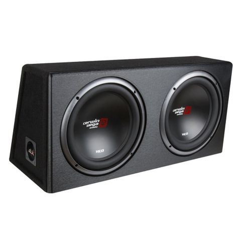 CERWIN VEGA DUAL 12" XED SERIES 2 OHM SUBWOOFER ENCLOSURE 450W RMS / 1600W MAX