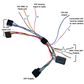 MONGOOSE 24V TO 12V REDUCER HARNESS - ISO to ISO PLUGS