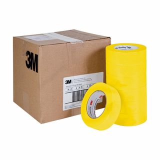 3M 6654 AUTOMOTIVE REFINISHING TAPE YELLOW 36MM X 55M BOX OF 24