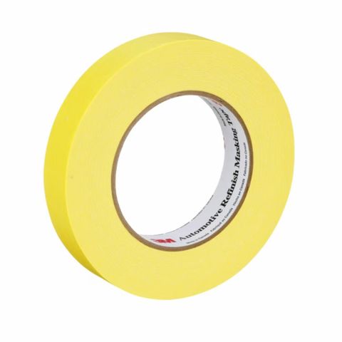 3M 6653 AUTOMOTIVE REFINISHING TAPE YELLOW 24MM X 55M SINGLE