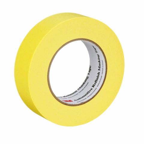 3M 6654 AUTOMOTIVE REFINISHING TAPE YELLOW 36MM X 55M SINGLE