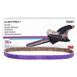 3M 33445 SANDING BELT 60+ 13MM X 457MM PACK OF 10