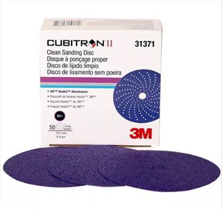 3M 31371 CUBITRON II 150MM DISC 80+ BOX OF 50 DISCS