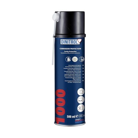 DINITROL 1000 CAVITY WAX TRANSPARENT AEROSOL 500ML