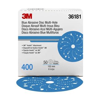 3M 321U 36181 BLUE HOOKIT DISC 150MM 400G