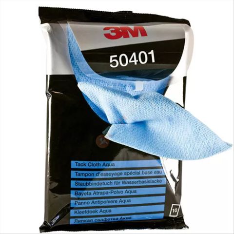 3M 50401 TACK CLOTH AQUA (FOR WATERBOURNE PAINTS) 150 X 210MM