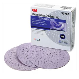 3M 30760 HOOKIT PURPLE CLEAN SANDING DISC 800G 150MM (BOX 50)