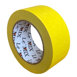 LE MIX HIGH QUALITY YELLOW MASKING TAPE 18MM X 50M 12 PACK