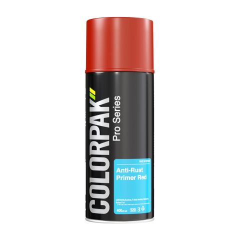 COLORPAK PRO SERIES AEROSOL ANTI RUST PRIMER RED 400ML