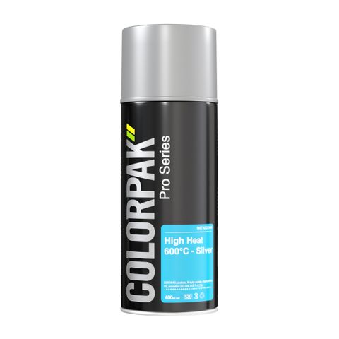 COLORPAK PRO SERIES AEROSOL HIGH HEAT SILVER 600C 400ML