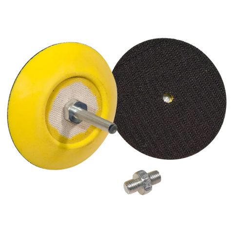 S+G ABRASIVES VELCRO BACKUP PAD WITH SHAFT 75MM