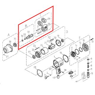 M7 AIR IMPACT WRENCH ANVIL ASSEMBLY FOR NC-6266