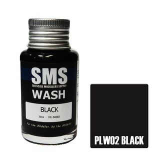 AIRBRUSH PAINT 30ML WASH BLACK SCALE MODELLERS SUPPLY