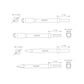 M7 FLAT CHISEL FOR SN-31 SN-32 14.8MM HEX 25MM X 260MM