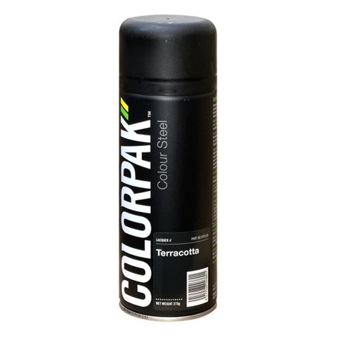 COLORPAK COLOURSTEEL AEROSOL SPRAYPAINT TERRACOTTA