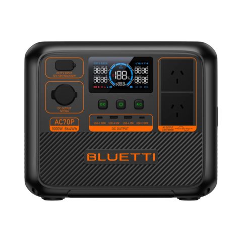 BLUETTI AC70P PORTABLE POWER STATION | 1000W 864WH