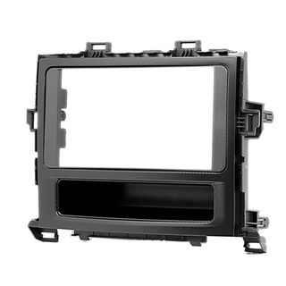 FITTING KIT TOYOTA ALPHARD , VELLFIRE 2008 - 2015 DOUBLE DIN (BLACK) (WITH TOYOTA SIDE TRIMS)