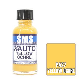 AIR BRUSH PAINT 30ML YELLOW OCHRE ACRYLIC LACQUER SCALE MODELLERS SUPPLY