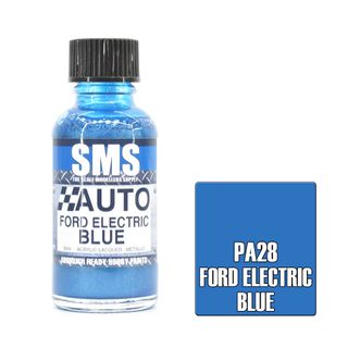 AIR BRUSH PAINT 30ML FORD ELECTRIC BLUE ACRYLIC LACQUER SCALE MODELLERS SUPPLY