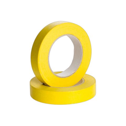 EDS AUTO MASKING TAPE YELLOW 18MM X 50M SLEEVE OF 12