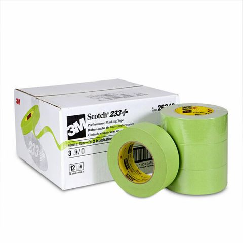 3M 233+ SCOTCH MASKING TAPE 48MM - 12 ROLLS PACK