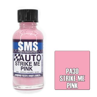 AIR BRUSH PAINT 30ML STRIKE ME PINK ACRYLIC LACQUER SCALE MODELLERS SUPPLY