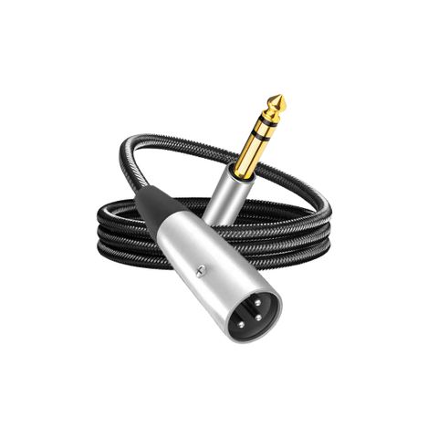 MALE XLR TO 1/4" TRS CABLE FROM SPEAKER TO SKAA STREETHEART RECEIVER 1M SINGLE