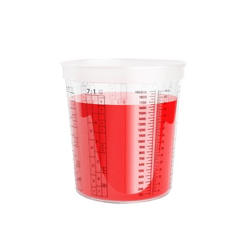 HANSPRAY MIXING CUPS 1900ML (2300ML CAPACITY)  - BOX OF 200