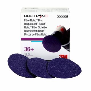 3M 33389  ROLOC CUBITRON II 75MM DISK 36G BOX OF 15 DISCS