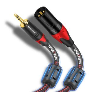 MALE XLR TO 3.5MM TRS CABLE WITH SHEILDING FROM SPEAKER TO SKAA AKIKO / RUSH 1M SINGLE