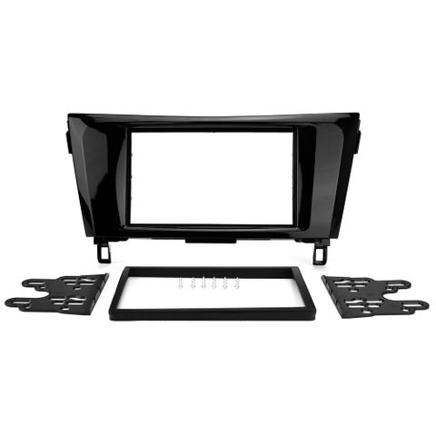 FITTING KIT NISSAN X TRAIL , QASHQAI 2014 - 2022 DOUBLE DIN (GLOSS BLACK)