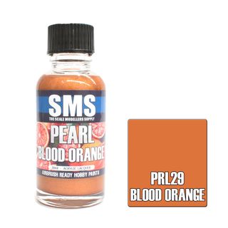 AIR BRUSH PAINT 30ML BLOOD ORANGE PRL29  ACRYLIC LACQUER SCALE MODELLERS SUPPLY