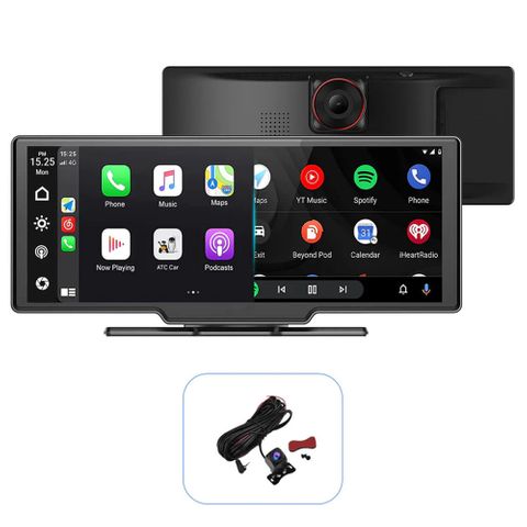 OTTOCAST CARPLAY & ANDROID AUTO WIRELESS SCREEN 10" WITH 2K FRONT CAMERA + REAR CAMERA