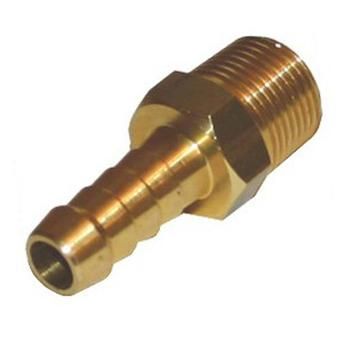 RADIUS HOSE TAIL MALE 3/8 BSPM x 3/8  BRASS