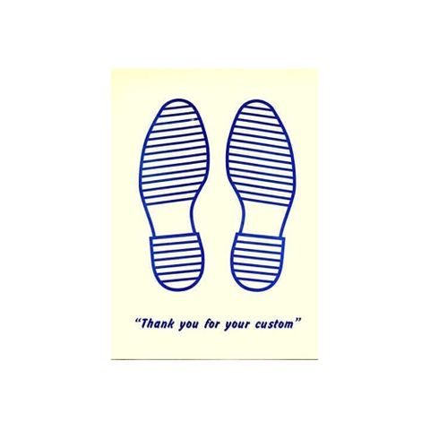 DISPOSABLE FLOOR MAT PRINTED FEET 250PK