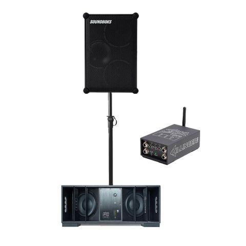 SOUNDBOKS 4 + DFB SUBWOOFER BATTERY POWERED PRO AUDIO KIT - 19MS FIXED LATENCY