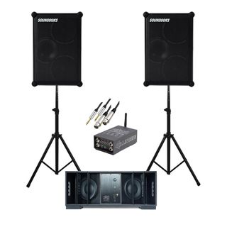 SOUNDBOKS 4 PAIR + DFB SUBWOOFER BATTERY POWERED PRO AUDIO KIT - 36MS FIXED LATENCY