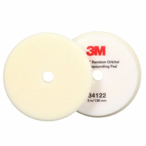 3M 34122 FOAM POLISHING PADS 130MM WHITE 2PK