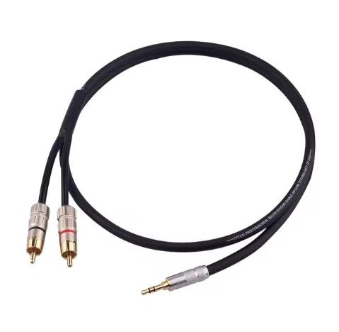 MALE 2X RCA TO 3.5MM TRS CABLE FROM DJ DECKS TO SKAA AKIKO 50CM SINGLE