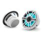 JL AUDIO M6-770X-S-GWGW-I 7.7" MARINE COAXIAL SPEAKERS GLOSS WHITE WITH LED AND TITANIUM SPORT GRILL