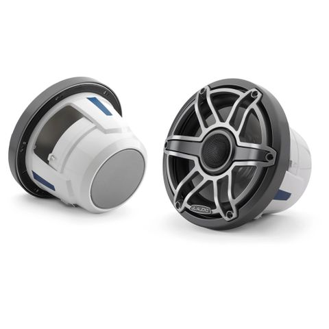 JL AUDIO M6-880X-S-GMTI 8.8" MARINE COAXIAL SPEAKERS GRAY TITANIUM SPORT GRILLE