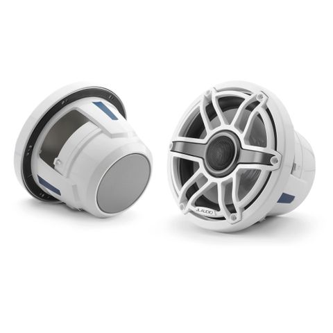 JL AUDIO M6-880X-S-GWGW 8.8" MARINE COAXIAL SPEAKERS GLOSS WHITE SPORT GRILLE