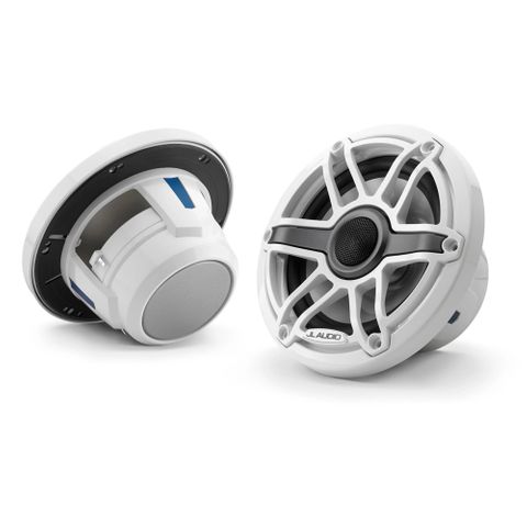 JL AUDIO M6-650X-S-GWGW 6.5" MARINE COAXIAL SPEAKERS GLOSS WHITE SPORTS GRILLE