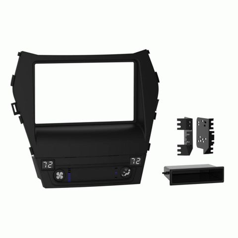 FITTING KIT HYUNDAI SANTA FE 2013 - 2019 DIN & DOUBLE DIN (BLACK) (WITH NAV)