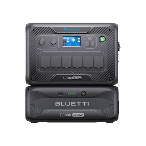 BLUETTI AC300 + B300K EXPANDABLE HOME & PORTABLE POWER STATION | 3000W (6000W SURGE) 2765WH