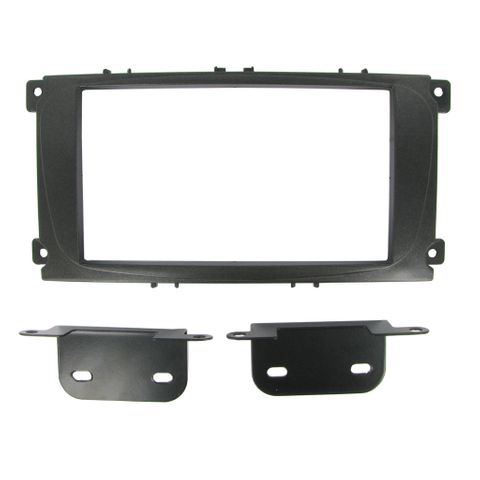 FITTING KIT FORD FOCUS , MONDEO 2007 - 2014 DOUBLE DIN (OVAL SHAPED OEM RADIO) (BLACK)